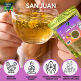 GREEN ROYALTY Te Herbal Hierba de San Juan 4oz - Herbal Tea (St. John's Wort Flower Tea), Stand Up Resealable Bag, 100% All Natural Fresh Tea