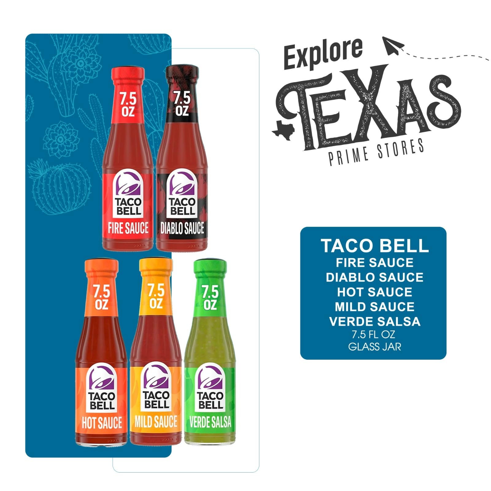 Taco Bell - Lavinia Essential Bundle: 12-Pack of Master Collection Sauce, 7.5 oz Glass Bottle + 1 Utility Prop.