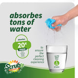 SCRUBIT Swedish Dishcloths for Kitchen - 8 Pack - Ultra Absorbent Paper Towels for Kitchen, Washing Dishes, and More - Reusable Cellulose Sponge