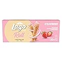Gastone Lago Strawberry Wafer Rolls, 2.82 oz - Crispy Rolled Wafers with Smooth Strawberry Cream Filling, Light & Crunchy Snack