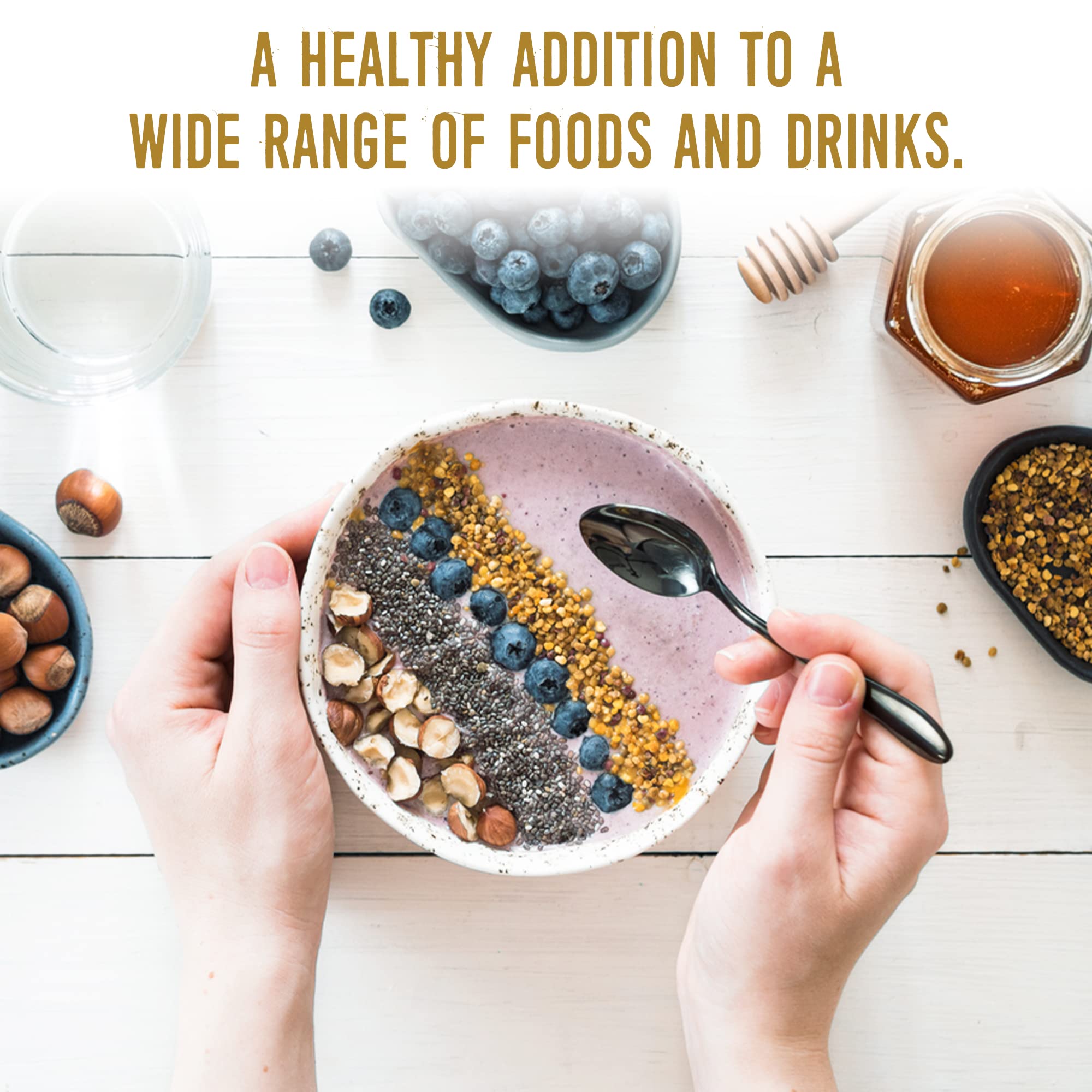 Alovitox Bee Pollen Granules 8 Oz | 100% Pure, Organic Bee Pollen for Bearded Dragons | Superfood Packed Bee Pollen Organic with Antioxidant, Protein