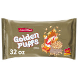Malt-O-Meal Golden Puffs Sweetened Puffed Wheat Breakfast Cereal, Bulk Family Size, 32 oz Resealable Bag