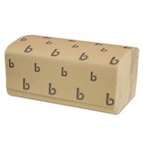 Boardwalk B6210 9 in. x 9-9/20 in. Singlefold Paper Towels - Natural (16/Carton)