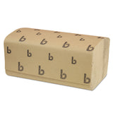 Boardwalk B6210 9 in. x 9-9/20 in. Singlefold Paper Towels - Natural (16/Carton)