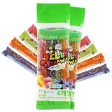 Jelly Straws Pack of 2 - Jelly Noodles Gummies Peach Mango Blueberry Lychee Flavors