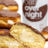 Oats Overnight Boston Cream - Overnight Oats with 20g Protein, High Fiber Breakfast Protein Shake - Gluten Free Oatmeal, Non GMO High Protein Oatmeal
