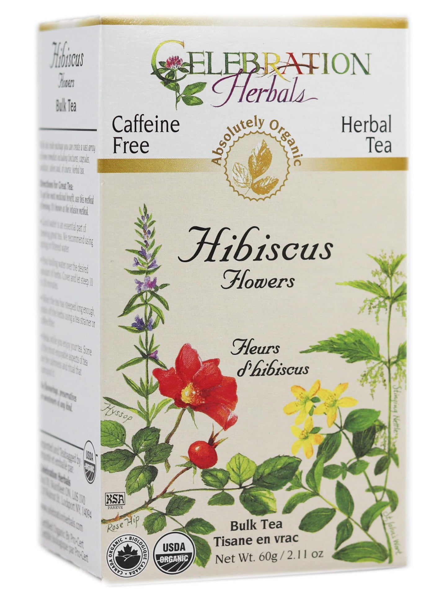 CELEBRATION HERBALS Hibiscus Flower Organic, 2.11 Oz