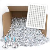 Silver Hershey's Milk Chocolate Kisses & Celebrate Kiss Stickers - 2,250 ct