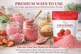 Indus Farms Freeze Dried Strawberry Powder - Pure Strawberry Fruit, No Added Sugar, Bold Real Fruit Flavor for Smoothies, Desserts, Baking & Sea Moss