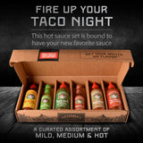 Melinda’s Taco Sauce Collection - 6 Pack (54 Oz) -Taco Hot Sauce Variety Pack for Taco Night with Jalapeño Hot Sauce, Mexicana, Chipotle & More