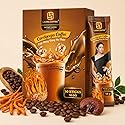 Laura Cordyceps Mushroom Coffee, Vietnamese Instant Coffee 3 in 1, Energy Focus Coffee Mix, 10 Sachets, Strong Coffee Flavor