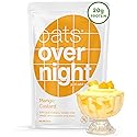 Oats Overnight Mango Custard - Overnight Oats with 20g Protein, High Fiber Breakfast Protein Shake - Gluten Free Oatmeal, Non GMO High Protein Oatmeal