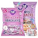 Candy Bracelets & Candy Necklaces - 2 Packs - 68 Count - Bulk Candy Individually Wrapped - Candy for Goodie Bags, Gifting, Party Favors, and Classroom