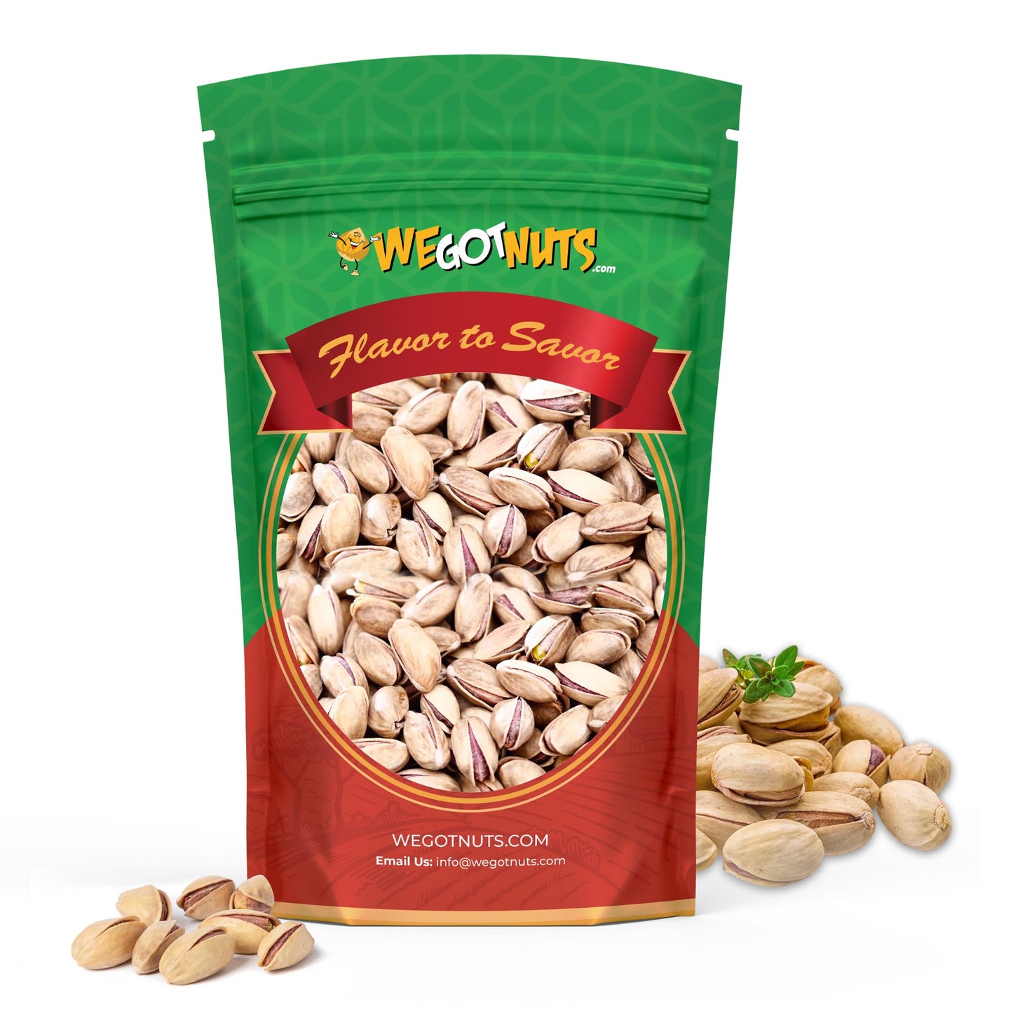 Turkish Antep Pistachios - 2.5 lbs (40oz) Premium Quality Kosher Roasted Pistachios By We Got Nuts - Natural & Healthy Rich Flavor Snack - Whole