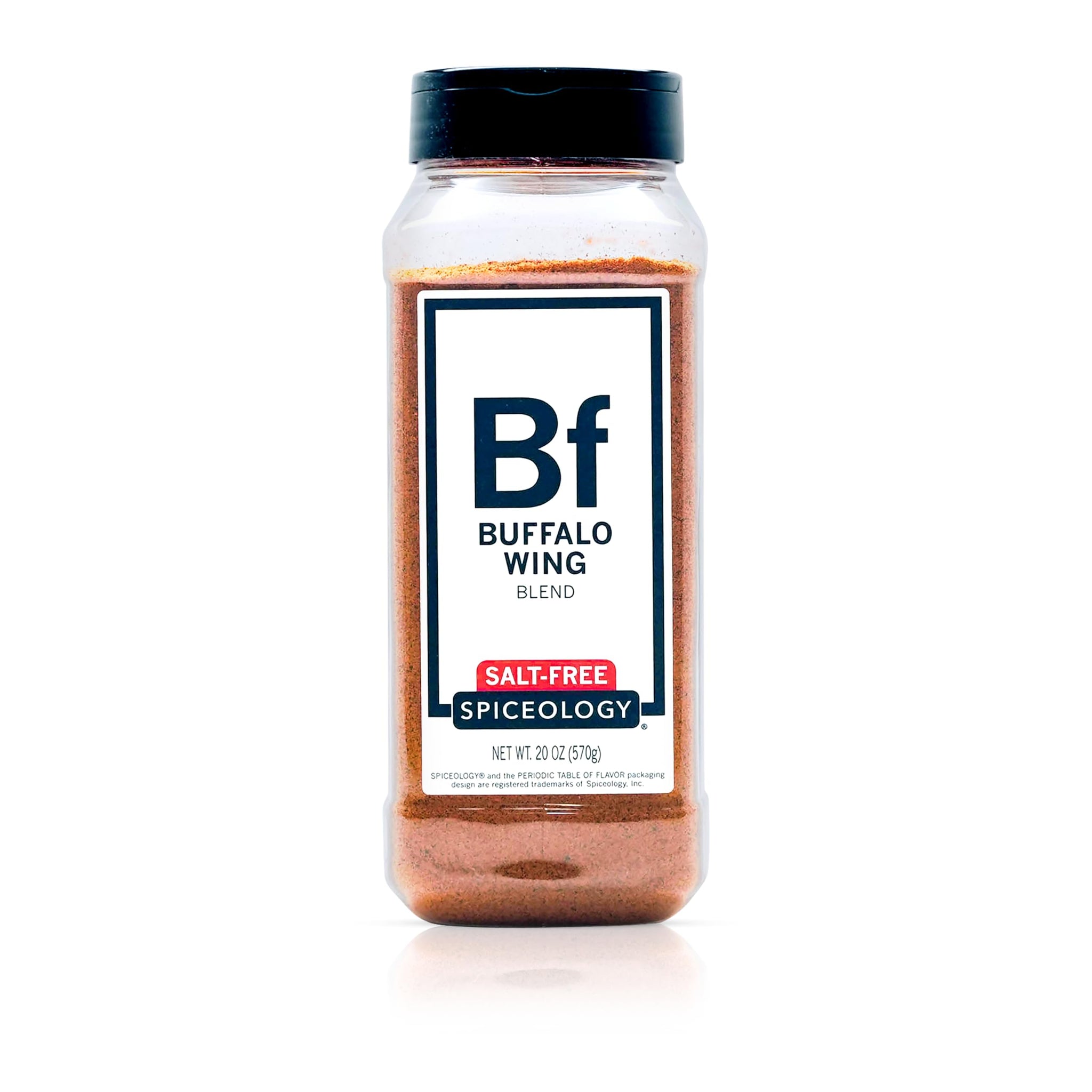 Spiceology - Buffalo Wing Salt-Free Seasoning - Tangy Spice Blend of Paprika, Chili Peppers, Tomato Powder & Honey Granules - Ideal for Chicken Wings