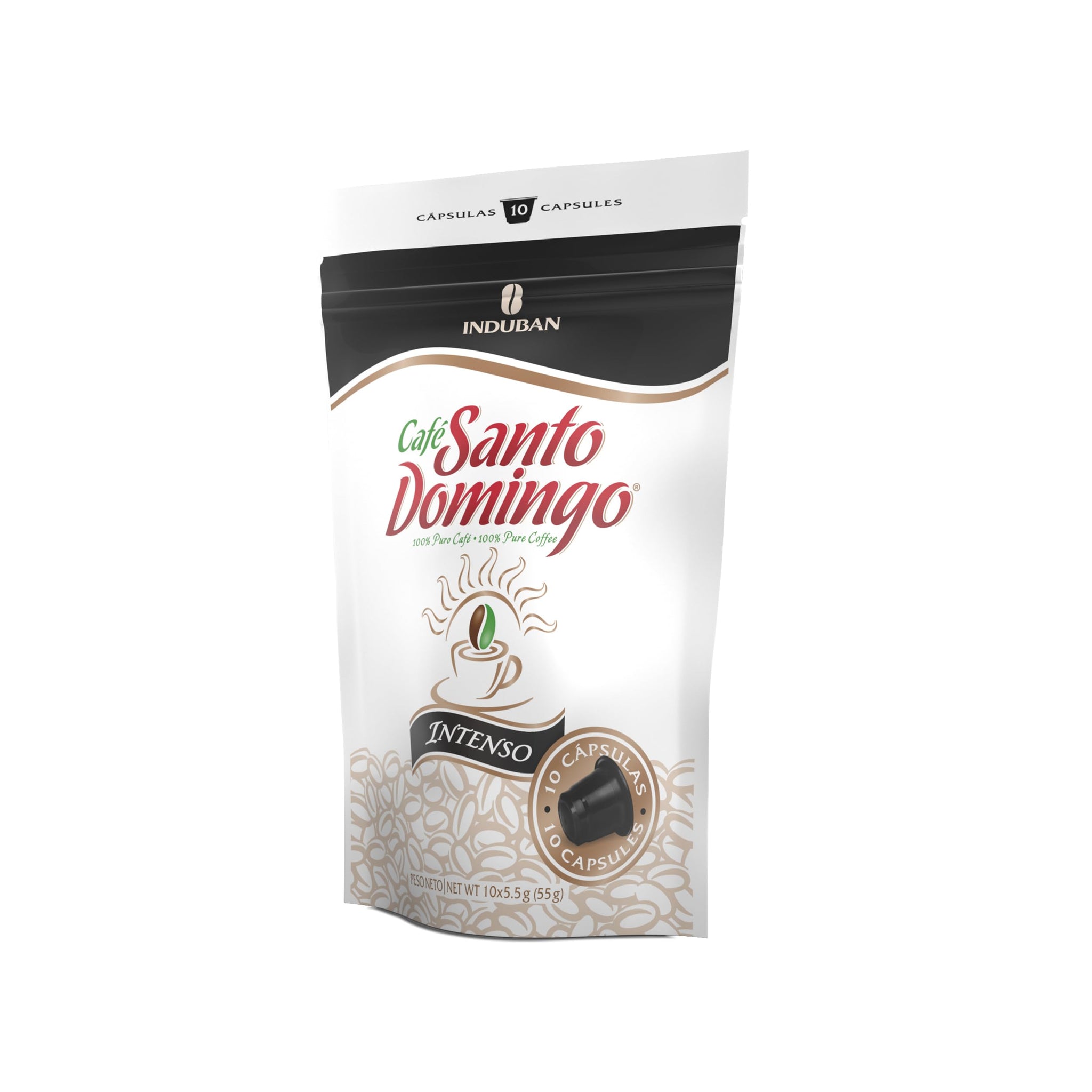 Café Santo Domingo Intenso Capsules - Compatible with Nespresso Original Brewers - Product from the Dominican Republic (50 Count)