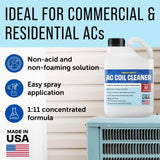 Maplefield Concentrated AC Coil Cleaner - Deep Condenser Coil Cleaning - High-Yield AC Cleaner Concentrate - No-Rinse Formula & Air Conditioner