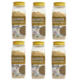 Pereg Seasoned Quinoa Roasted Garlic, (10.58 Oz x 6 pack), Pre-Washed Whole Grain Quinoa Flavored with Garlic, Vegan, Gluten Free Grain, Rice & Pasta Alternative, Weight Loss Friendly & Healthy Snack