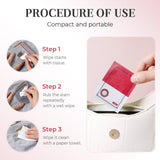 Stain Remover Wet Wipes, 2025 New Portable Clothing Stain Remover Wipes Individually Wrapped Cleaning Wipes for Clothes, Shoes And Bed Sheets Laundry