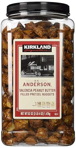 Kirkland Signature H.K Anderson Valencia Peanut Butter Filled Pretzel Nuggets: 52 Oz - Cos9 - PACK 2