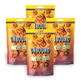 Unbound Snacks Flavored Nuts - Butter Toffee Walnuts, 4 oz (Pack of 4) - Healthy Snacks, 4g Protein, 3g Sugar, High in Omega 3, Gluten Free, Vegan