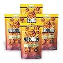 Unbound Snacks Flavored Nuts - Butter Toffee Walnuts, 4 oz (Pack of 4) - Healthy Snacks, 4g Protein, 3g Sugar, High in Omega 3, Gluten Free, Vegan
