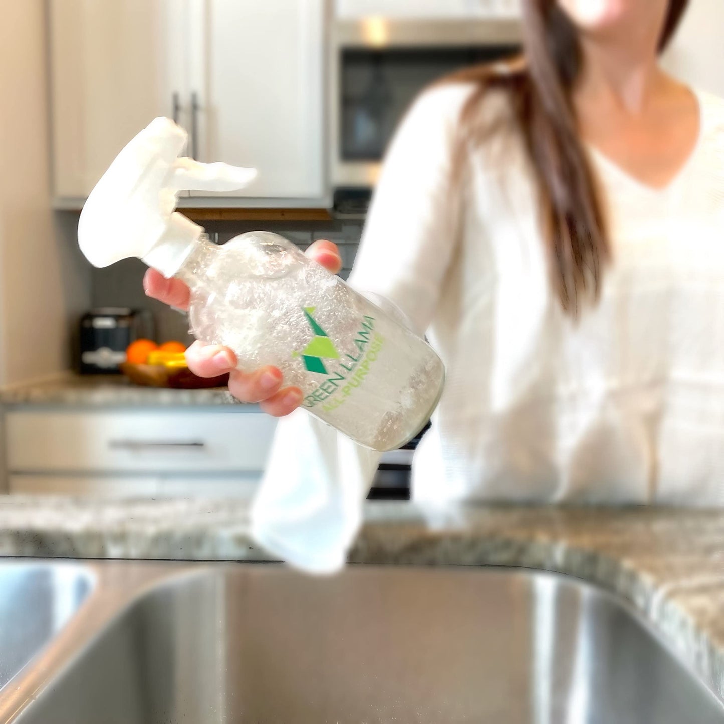 Green Llama Window and Glass Refill 3-Pack - Certified Compostable Packaging, Natural Cleaning Solution for Windows and Glass - Eco-Friendly