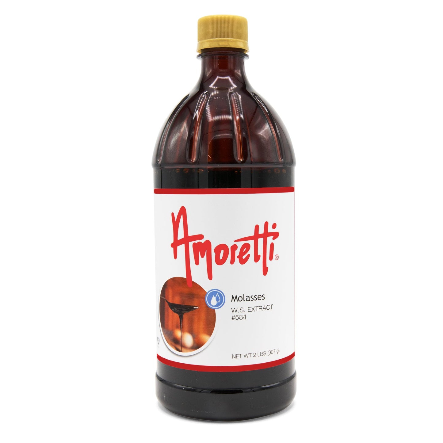 Amoretti - Molasses Extract Water Soluble 2 oz - Highly Concentrated & Perfect For Pastry, Savory, Brewing, and more, Preservative Free, Vegan, Kosher