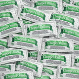 Chopped Onion Packets - Pack of 30 Individual Single Serve Condiment Packets for Hot Dogs & Burgers - Diced Onion Topping for Concession Stands, Food