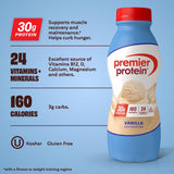 Premier Protein Shake, Vanilla, 30g Protein, No Added Sugar, 24 Vitamins & Minerals to Support Immune Health, 11.5 fl oz, 12 Pack