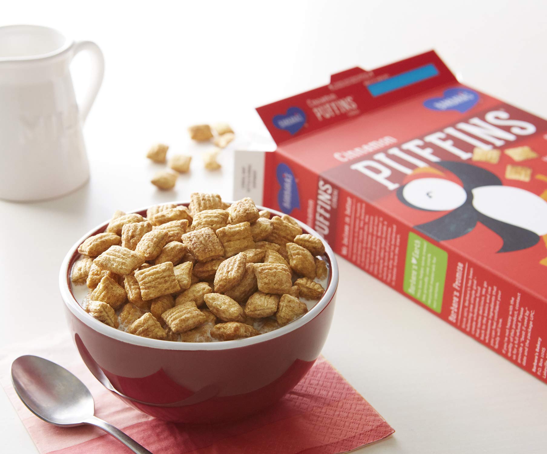 Barbara's Puffins Cinnamon Cereal, Non-GMO, Vegan, 10 Oz Box (Pack of 12)