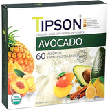 Tipson Organic Avocado Variety Sampler - 6 Flavors (60 Tea Bags), Herbal Tea Infusions - USDA Organic, Non GMO, and Gluten Free