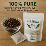 Blentolia Whole Clove - 30 Herbal Tea Bags - Warming & Aromatic Spice Tea - 100% Natural - Caffeine-Free - Immune & Digestive Support - Herbal Clove
