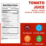 Dei Fratelli Tomato Juice, Vine Ripened Not from Concentrate, 46oz (6 pack)