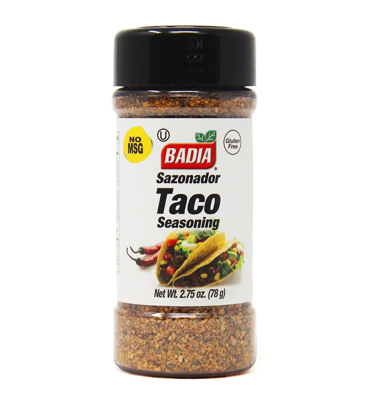 Badia Taco Seasoning, 2.75 oz - Authentic Blend of Spices for Tacos, Burritos, Fajitas, Ground Beef, Chicken & Vegetarian Dishes
