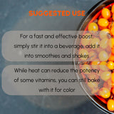 Sea Buckthorn Powder 8 oz, Natural Powder for Beverages, Cooking