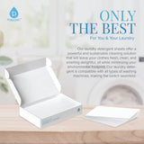 Pursonic Eco Laundry Detergent Sheets - 30 Sheet (60 Loads) Natural Zero Plastic Laundry Sheets with Powerful Cleaning Power - Travel Essentials
