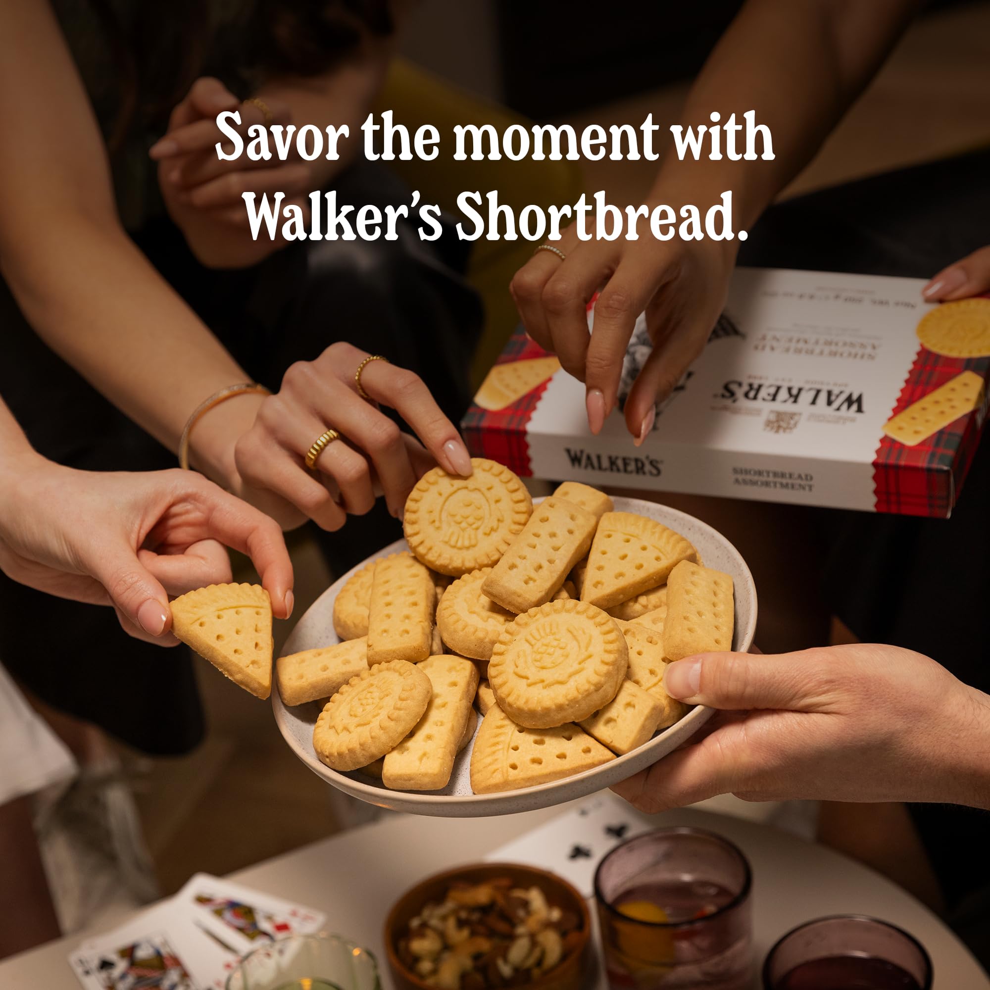 Walker's Shortbread Vanilla Cookies, Pure Butter Shortbread Cookies, 5.3 Oz Box (Pack of 4)