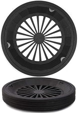 Sedmoon Reusable Plastic Paper Plate Holders 24 Pack 10" Heavy Duty Plastic Paper Plate Holder (Black)