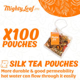 Mighty Leaf Chamomile Citrus Herbal Tea - 100 Count Tea Pouches - Caffeine-Free Blend with Chamomile, Orange Peel & Lemongrass - Calming Herbal Tea