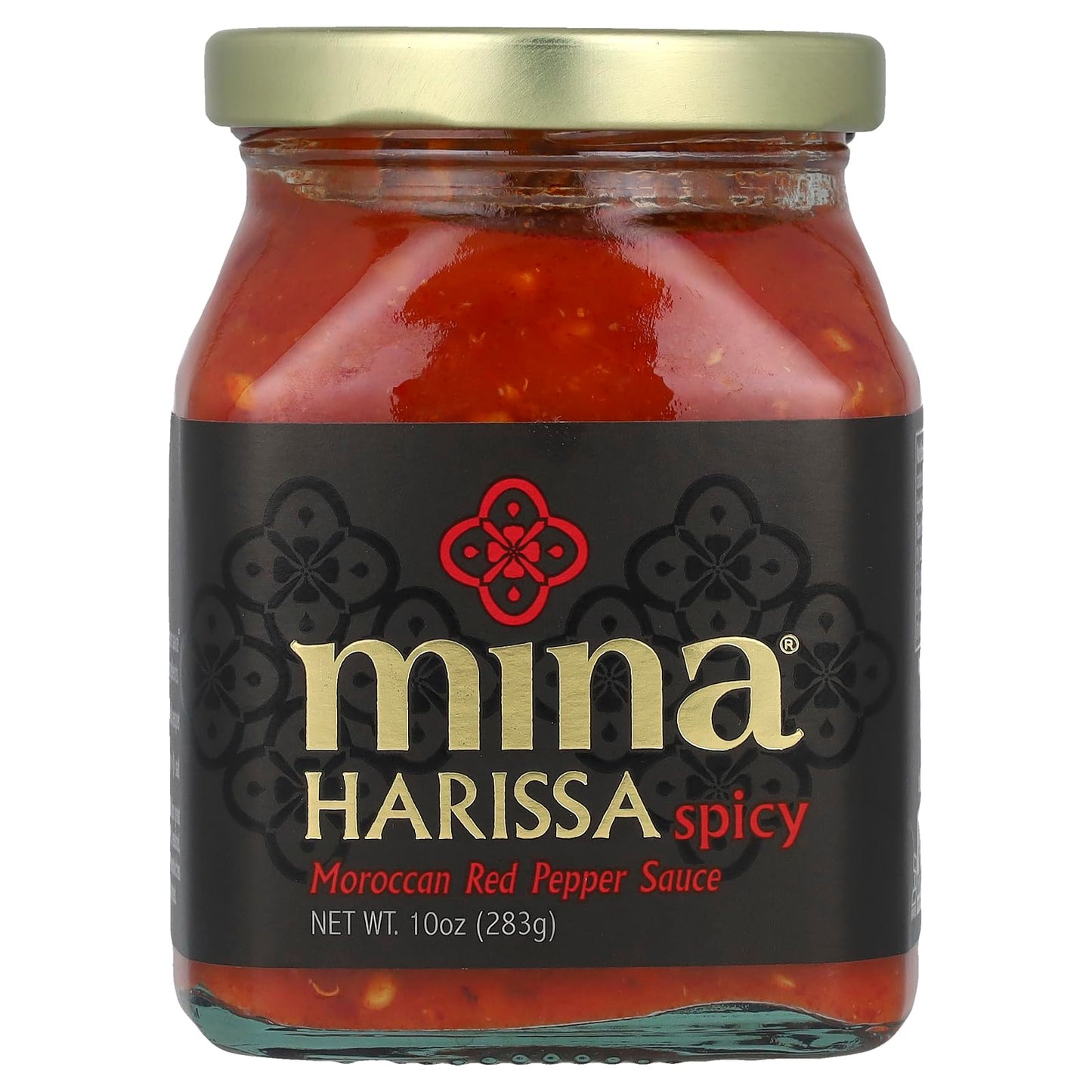 Mina Harissa Spicy Traditional Moroccan Red Pepper Sauce, 10 Ounce - 12 per case. by Mina Harissa