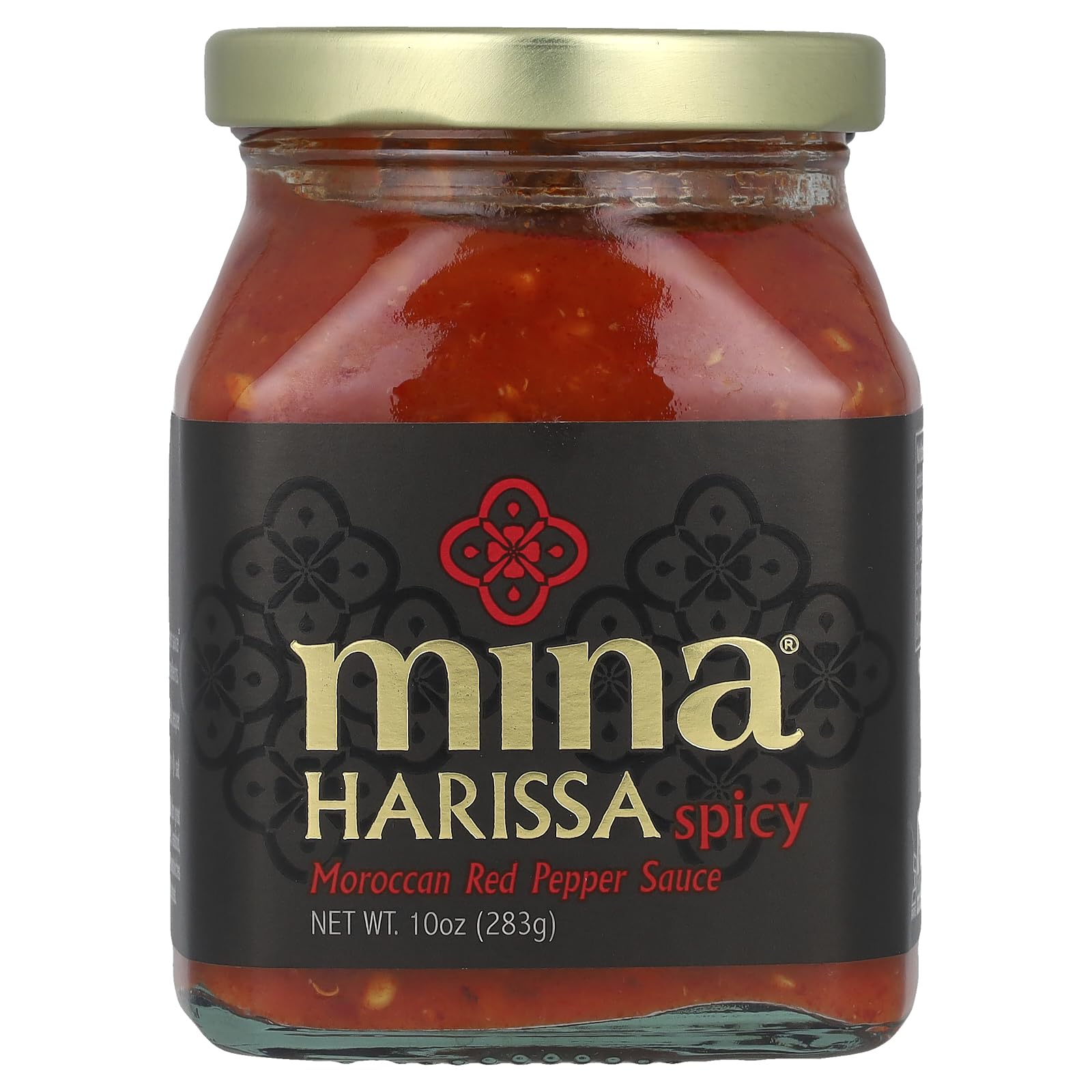 Mina Harissa Spicy Traditional Moroccan Red Pepper Sauce, 10 Ounce - 12 per case. by Mina Harissa