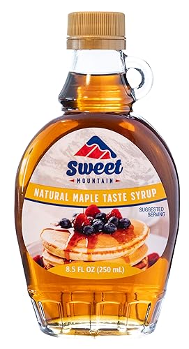 Sweet Mountain - Natural Maple Taste Syrup in Glass Bottle (8.5 FL OZ / 250 ml)