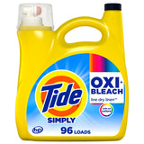 Tide Simply Oxi Boost + Ultra Stain Release, 42 fl oz, 29 Loads, Tough on Stains, Whitens, Brightens, Refreshing Breeze Scent