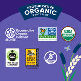 Lundberg Brown Jasmine Rice, Ready in 90 Seconds - RegenerativeOrganic Certified Long Grain Brown Rice, Microwavable, Fluffy, Non-Sticky, Aromatic Organic Rice, 8 Oz
