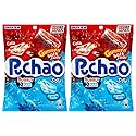 Puchao Japanese Gumming Soft Candy Variety Pack, Soda and Ramune Flavors, Unique Chewy Candy with Juicy Gummy Bits Pack of 2, Product of Japan (Cola