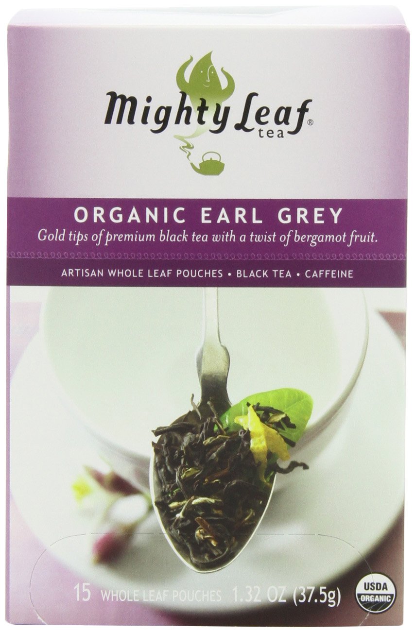 Mighty Leaf Earl Grey Black Tea - (per Box - 45 Count Tea Pouches - Premium Earl Grey Black Tea with Rich Flavor - Individually Wrapped Tea Bags