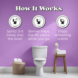 Poo~Pourri Lavender Vanilla, Lavender + Vanilla + Citrus, Before-You-Go Toilet Spray, 2 Oz