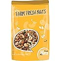 Dry Roasted Deluxe Mixed Nuts with Himalayan Salt (1 Lb.) - A Super Tasty Mix of Almonds, Brazil Nuts, Cashews, Pecans & Pistachios - Farm Fresh Nuts