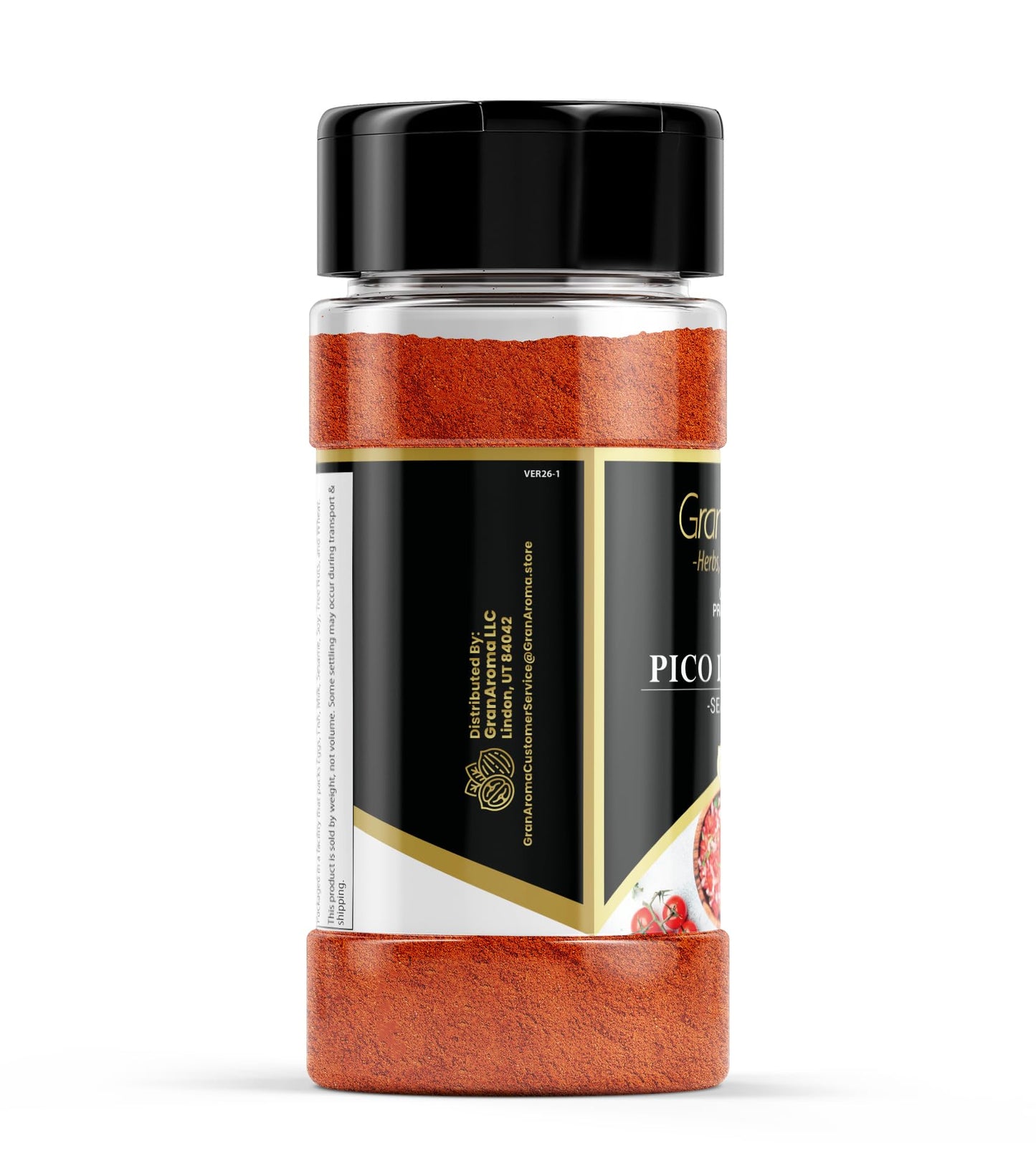 GranAroma Pico de Gallo Seasoning, Spicy & Salty, Seasoning Blend, Easy Use (6 Ounce)